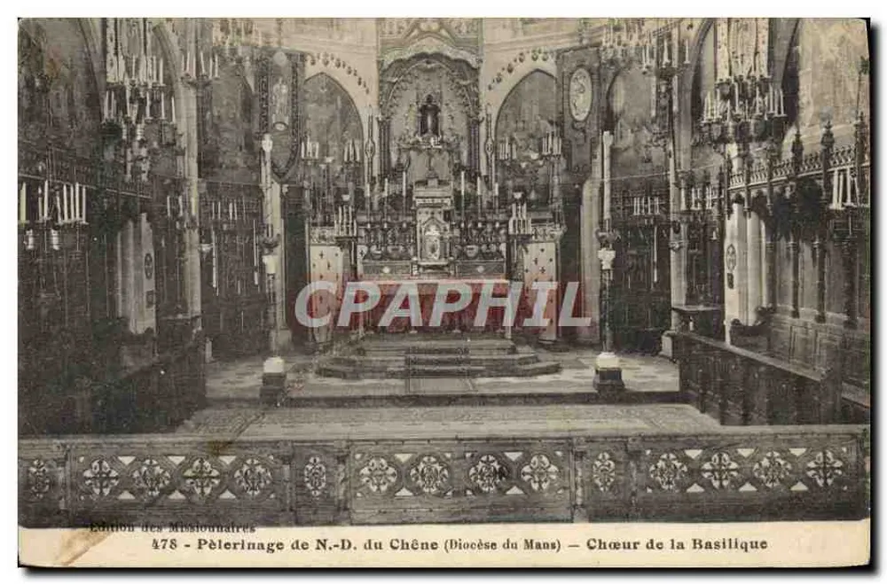 Peregrinação de N.-D. do Carvalho (Diocese de Le Mans) — Cúria da Basílica — Edição dos Missionários 478 - Frente