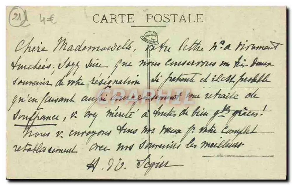 Abadia de La Russière-sur-Ouche — corredor e escada — Cl. Rémy-Gorget - Verso