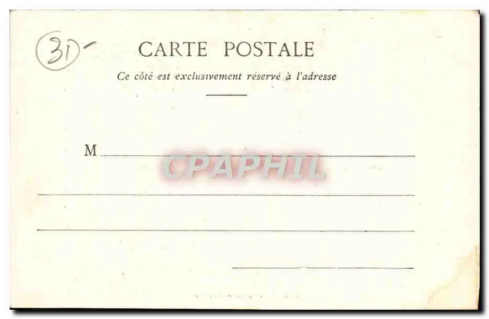 Toulouse - Hotel d'Assézat — editor Typo-Lino Laburch, n°25 - Verso