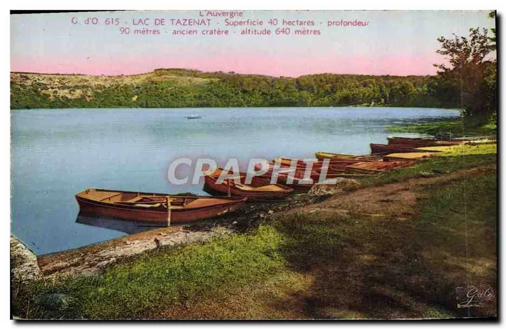 Lac de Tazenat — antigo cratère — C. d'O. 615 - Frente
