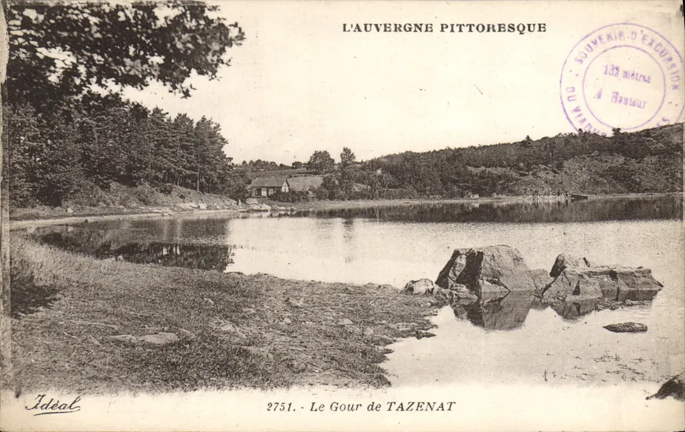 O Gour de TAZENAT — A Auvergne pittoresca — Ideal, n° 2751 - Frente