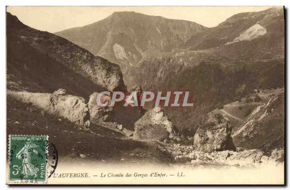 L'Auvergne — El Camino de las Gargantas del Infierno — LL. - Anverso