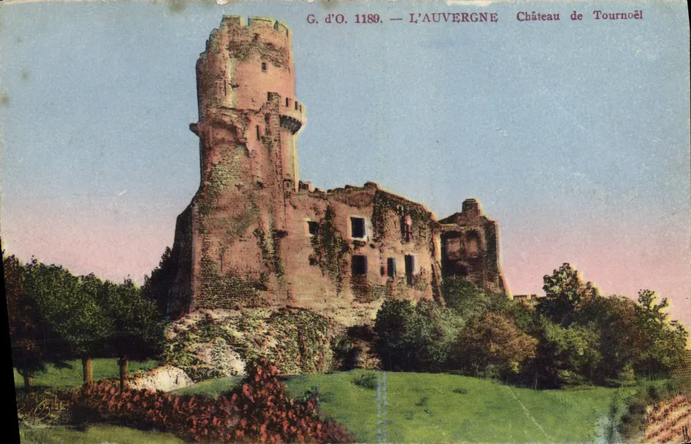 Château de Tournœl — ruines d'un château fort avec tour cylindrique — éditeur G. d'O. n° 1189 - Vorderseite