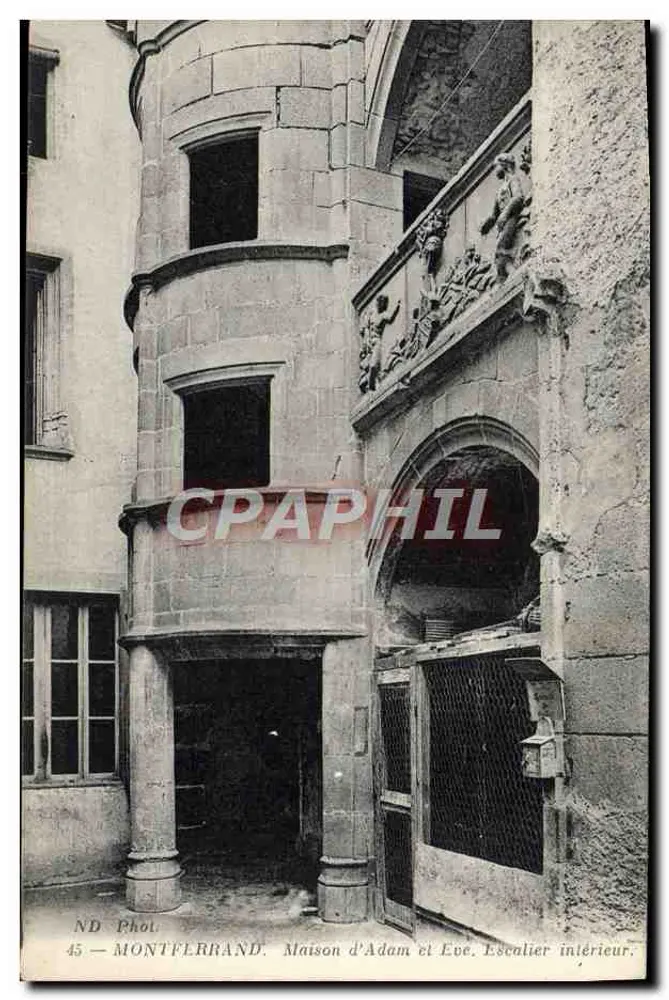 Haus von Adam und Eva — Innen-Treppe — ND Phol, Nr. 45 - Vorderseite