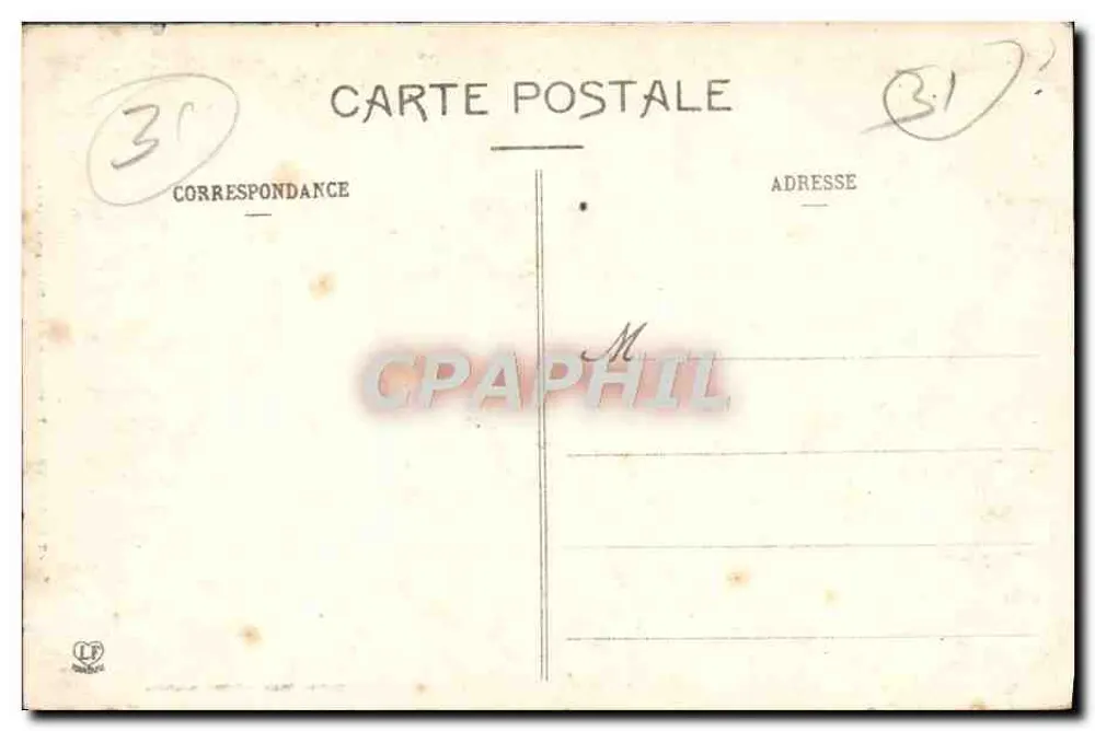Toulouse - Portal da Dalbade (1587) — editor LF, n° de série 31 - Verso