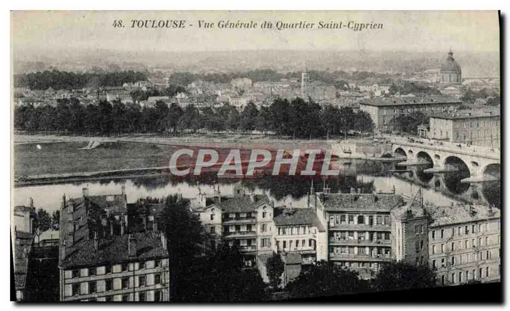 Toulouse - Allgemeiner Blick auf das Viertel Saint-Cyprien — n°48 - Vorderseite