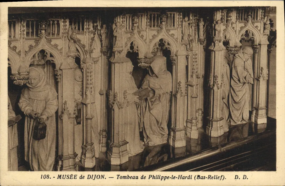 Museu de Dijon — Túmulo de Filipe o Audaz (Bas-Relief) — D.D. n°108 - Frente