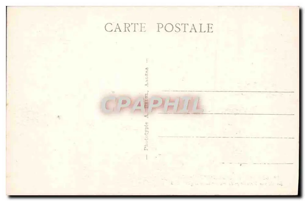 Les Sables-d'Olonne (Vendée) — La Roche Percée perto do Puits d'Enfer — Fototipia A. Bihel, Angers - Verso