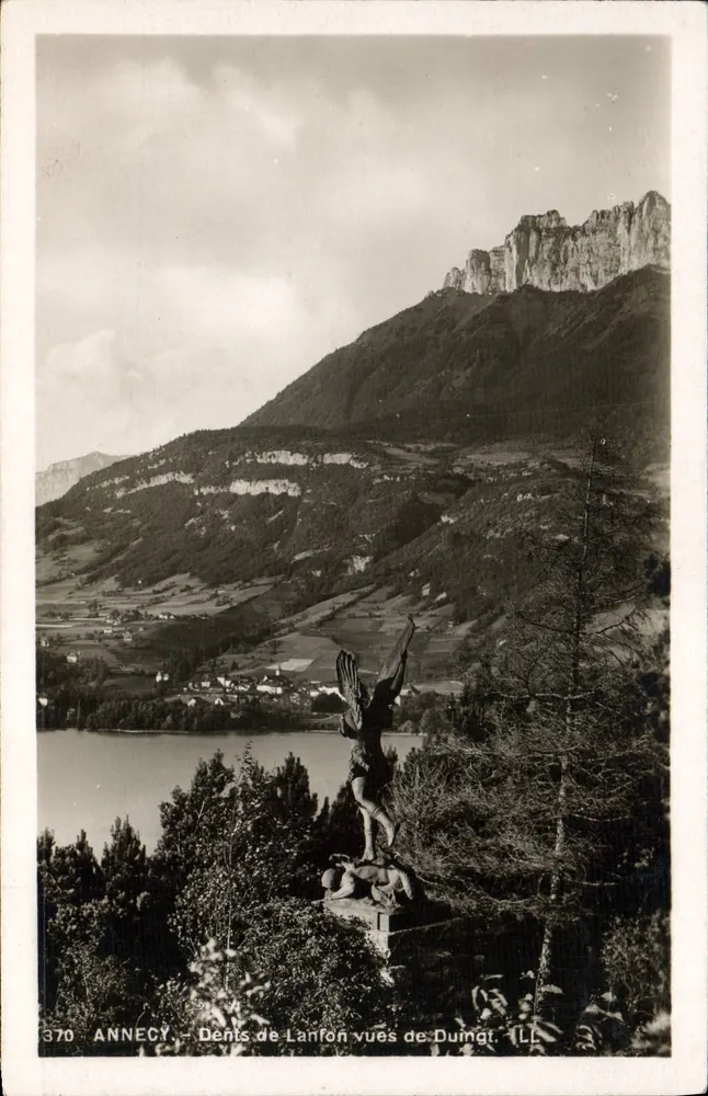 Dents-de-Lanfon vistas de Duingt — Annecy — LL, n° 370 - Frente