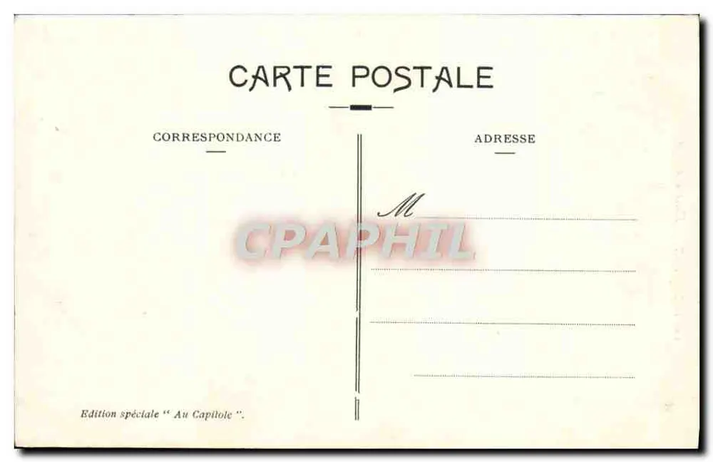 Toulouse — Hotel d'Assézat — Edição especial 'Au Capitole' - Verso