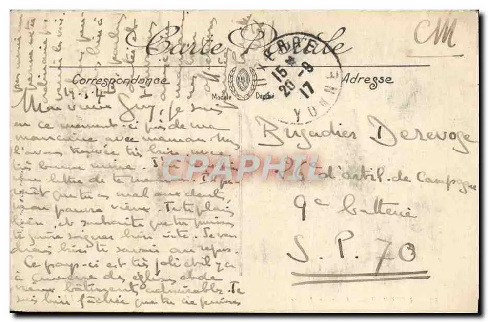 Auxerre — Ehemalige Abtei Saint-Germain — Der nördliche Querarm und der Cloister — LL. - Rückseite
