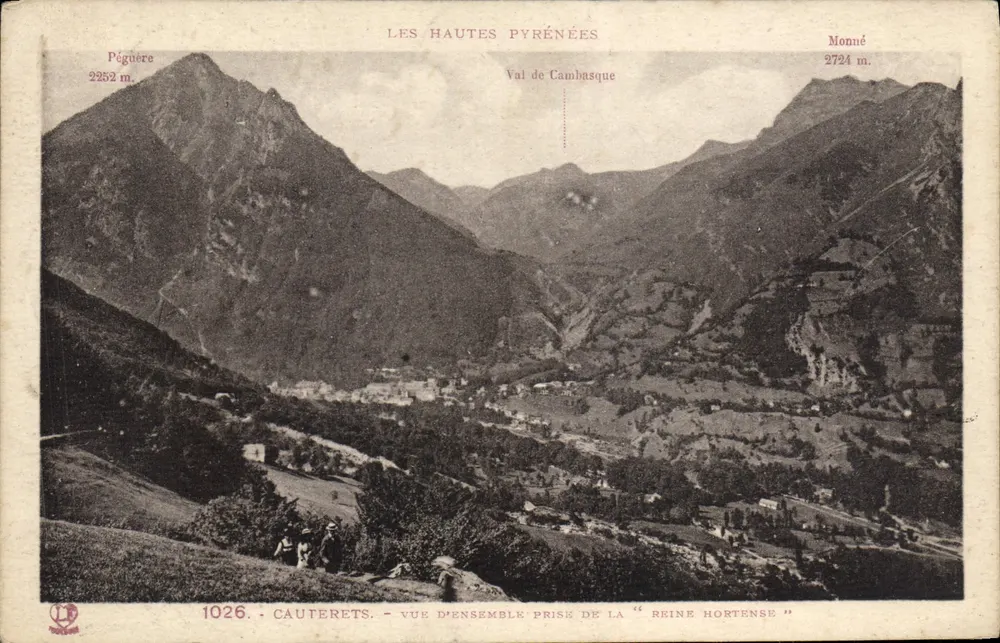Cauterets — Überblick vom "Reine Hortense" — Les Hautes Pyrénées - Vorderseite
