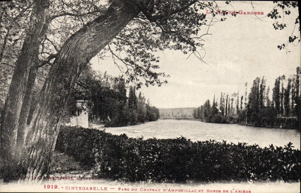 Cintegabelle — Parque do Castelo de Ampouillac e Riberas do Ariège — 1919 - Frente