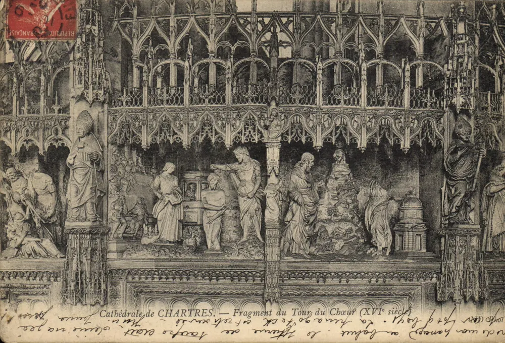 Kathedrale von CHARTRES — Fragment des Chorumschritts (16. Jahrhundert) - Vorderseite