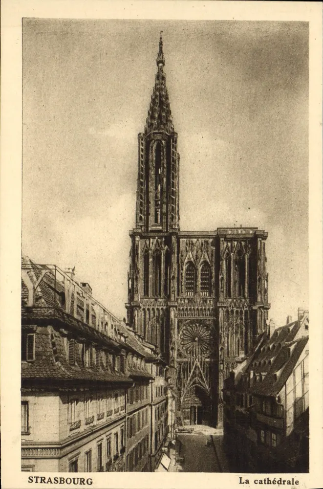 Estrasburgo — A catedral — Imp. d'Art Bitche (Mosela) - Frente
