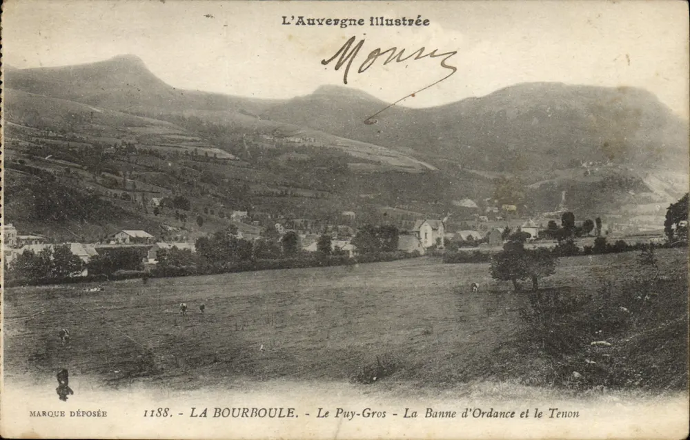 La Bourboule — Le Puy-Gros, La Banne d'Ordance et le Tenon — L'Auvergne illustrée - Vorderseite