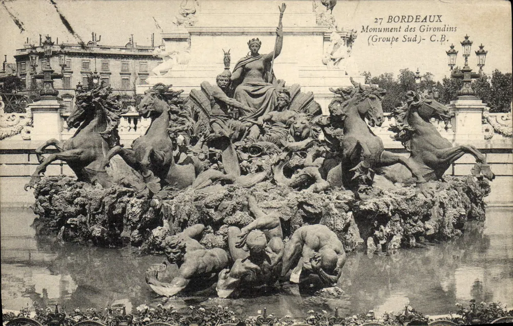 Bordeaux — Monument dos Girondinos (Grupo Sul) — C.B. - Frente
