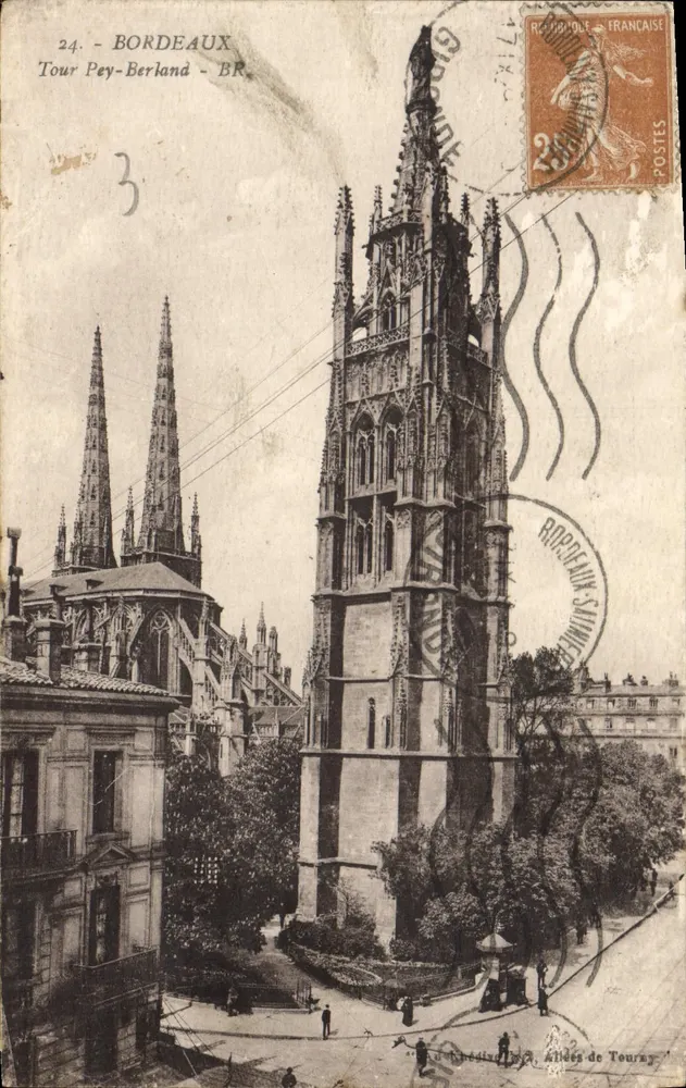 Bordeaux — Torre Pey-Berland — Bloc Frères, Bordeaux, n°24 - Frente
