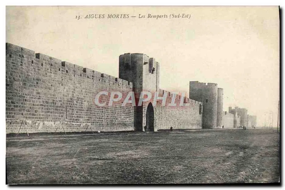 Aigues Mortes — Os Muros (Sudeste) - Frente