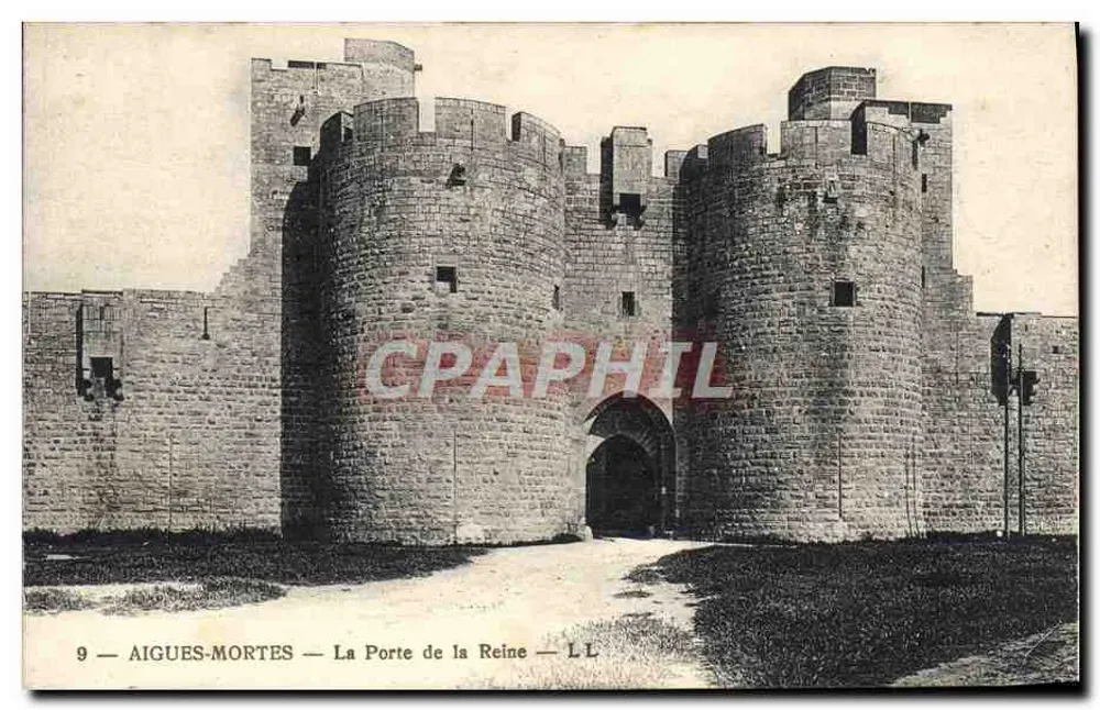 AIGUES-MORTES — Die Königinstür — L.L. - Vorderseite
