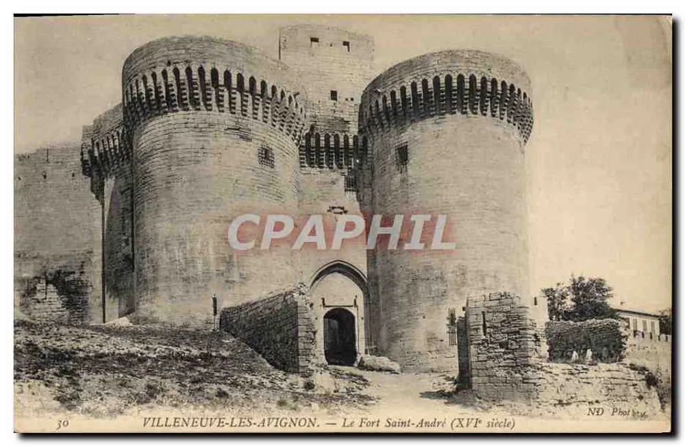Villeneuve-lès-Avignon — Fort Saint-André (16. Jahrhundert) — ND Phot. - Vorderseite