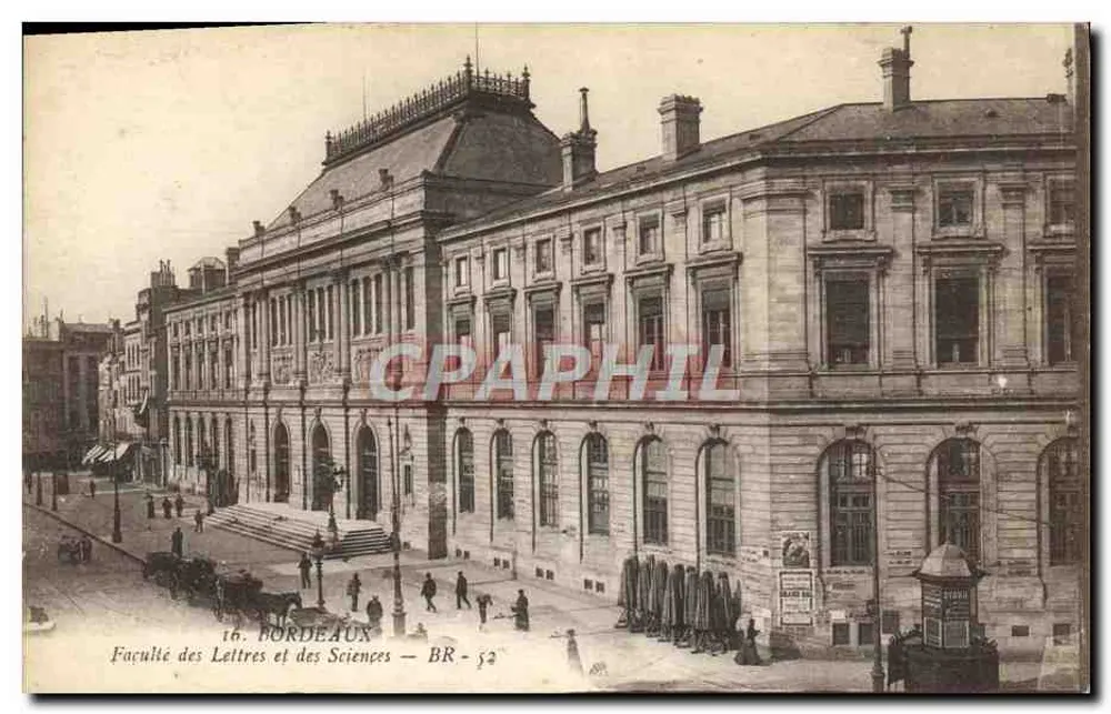 Bordeaux — Faculdade de Letras e Ciências — BR-52 - Frente