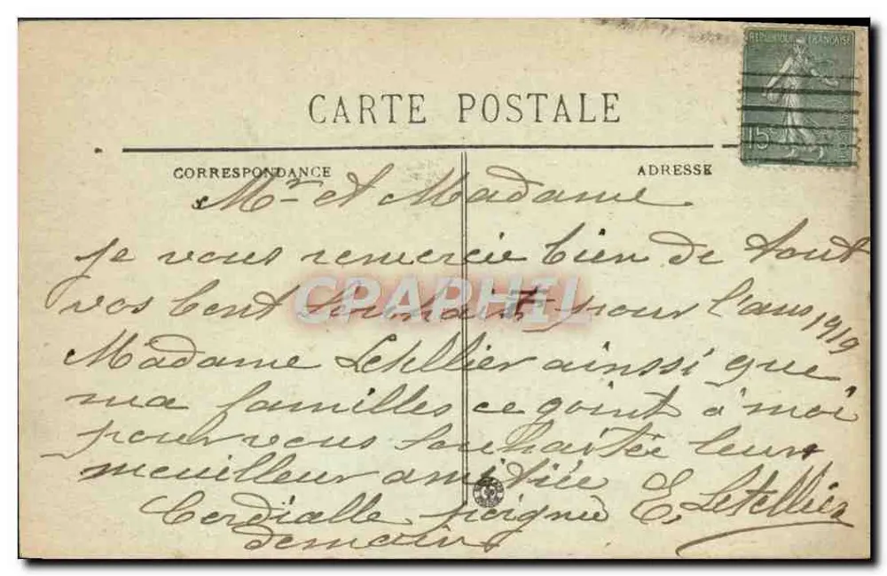 Bordeaux — Faculdade de Letras e Ciências — BR-52 - Verso