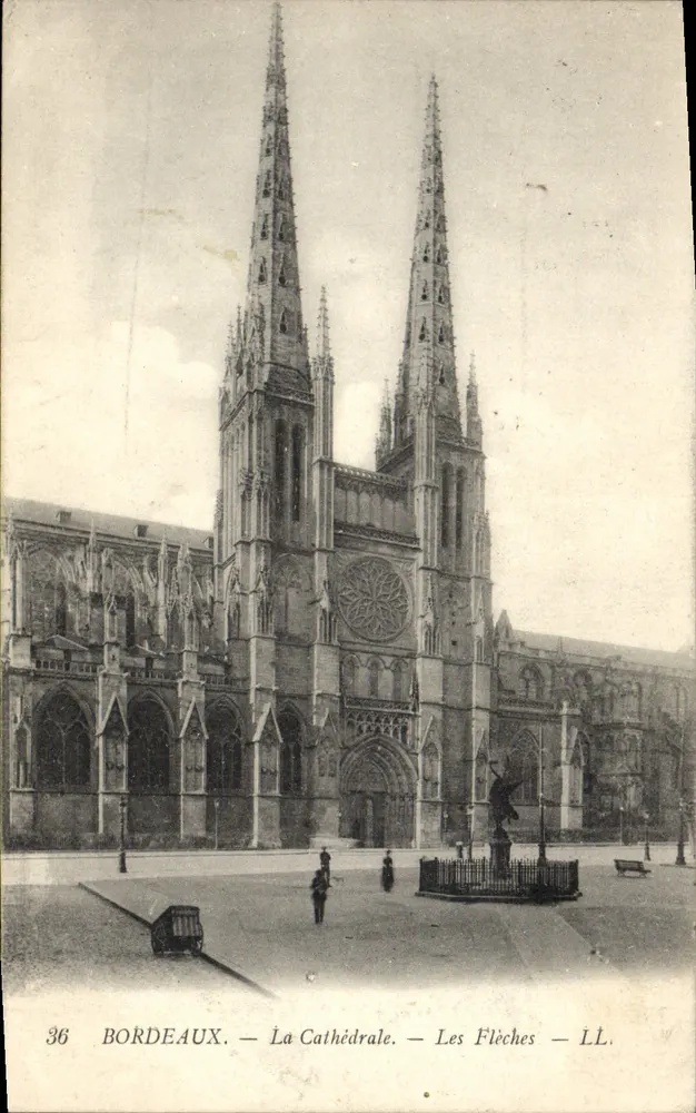 Bordeaux — De Kathedraal — De Pijlers — LL. n°36 - Voorkant