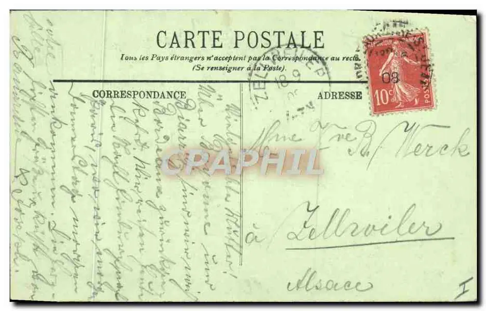 Bordeaux — De Kathedraal — De Pijlers — LL. n°36 - Achterkant