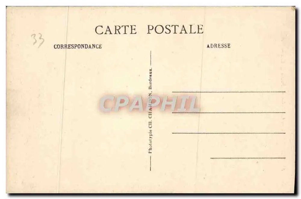 Bordeaux — Les Ruines du Palais Gallien — C.B. - Rückseite