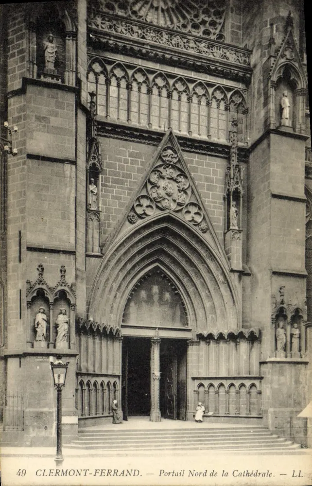 Clermont-Ferrand — Nordportal der Kathedrale — LL. n°49 - Vorderseite