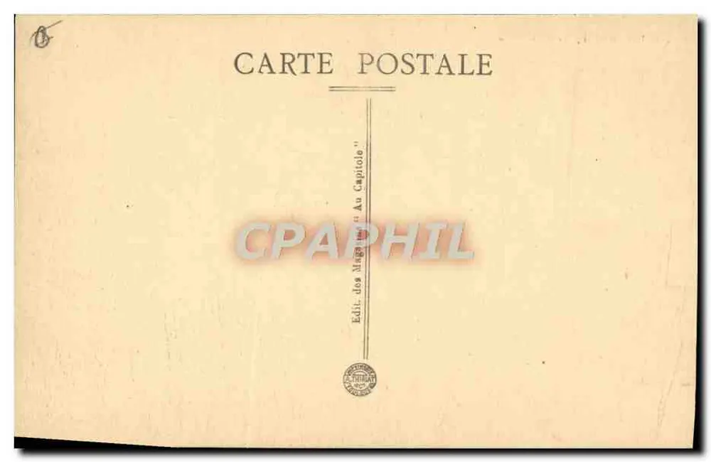 Toulouse — Igreja de São Etienne — Editor dos Lojas Au Capitole - Verso
