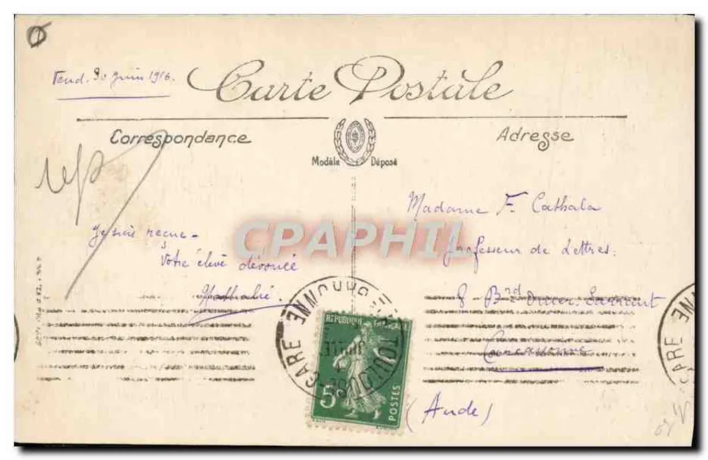 Toulouse — O Jardim Real — LL, n° 136 - Verso