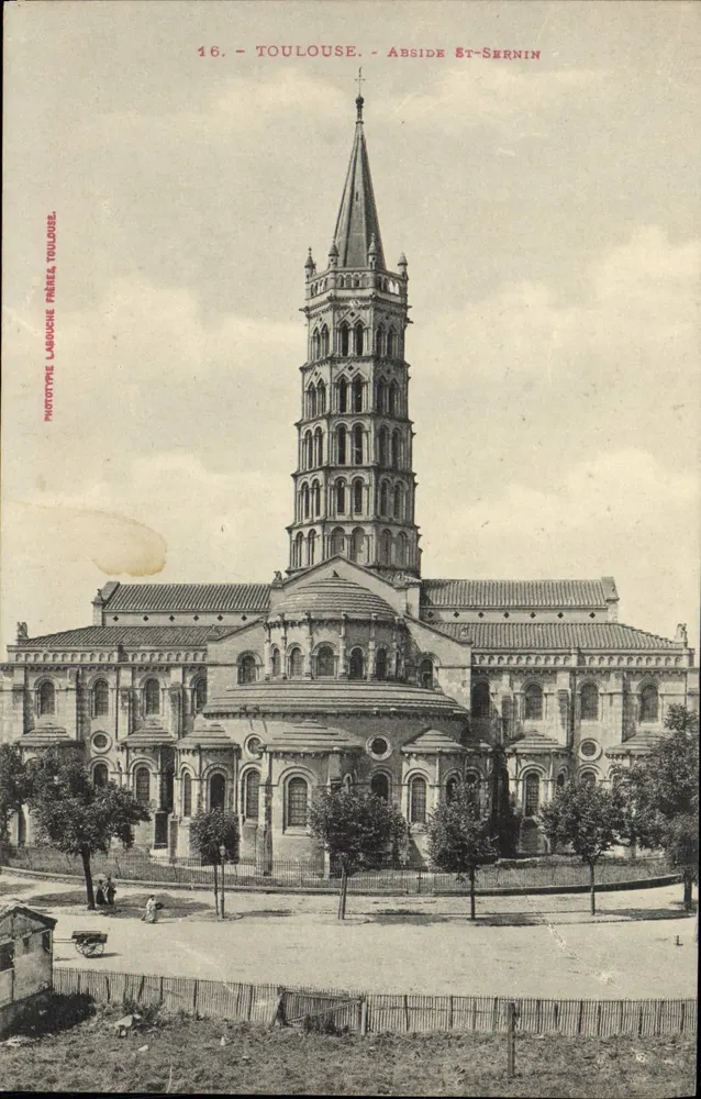 Toulouse - Abside de São Sernin — Fototipo Labouche, Toulouse, n°16 - Frente