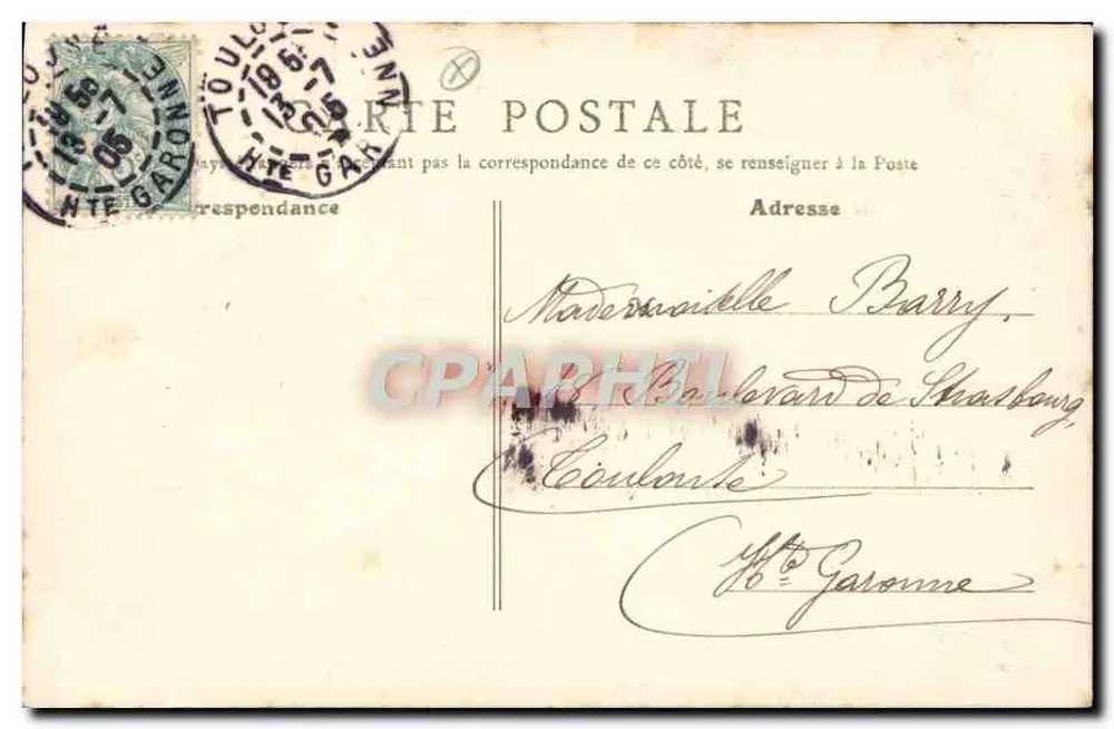 Toulouse - O Donjon do Capitole — CPHIL n°39 - Verso