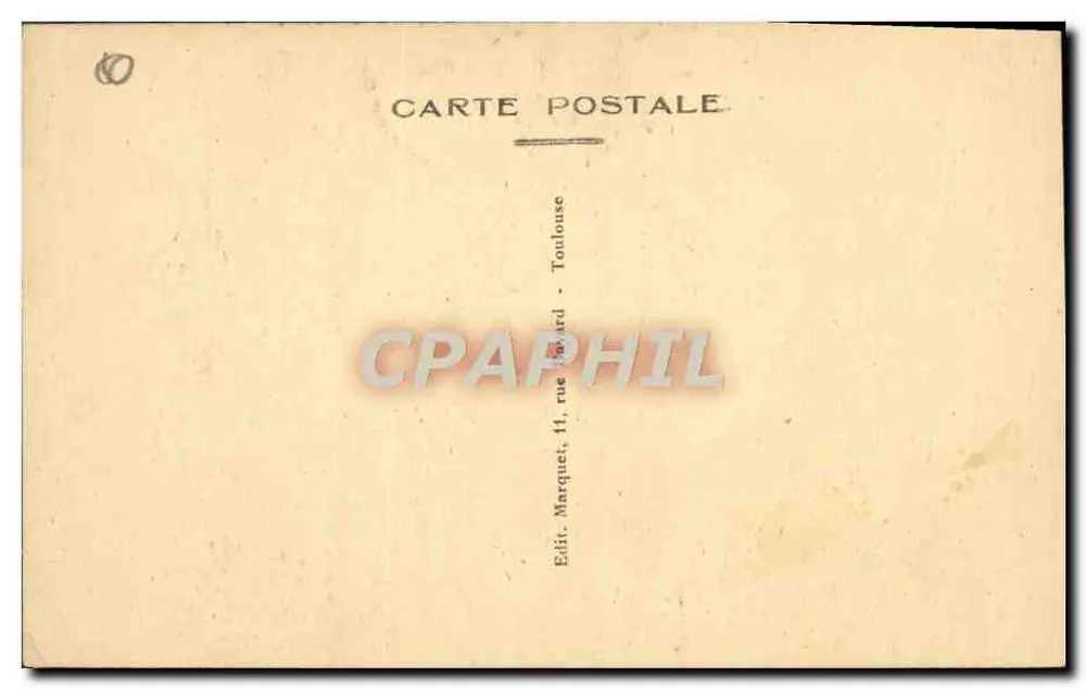 Toulouse — Hotel de Pierre (século XVI) — Editor Marquet, rua Taurard - Verso