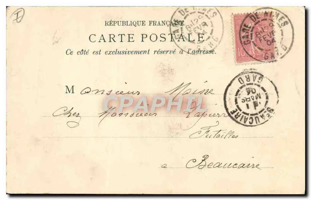 Nîmes — Sainte-Baumélie — Maison Universelle nas Novas Galerias, Nîmes, n°28 - Verso