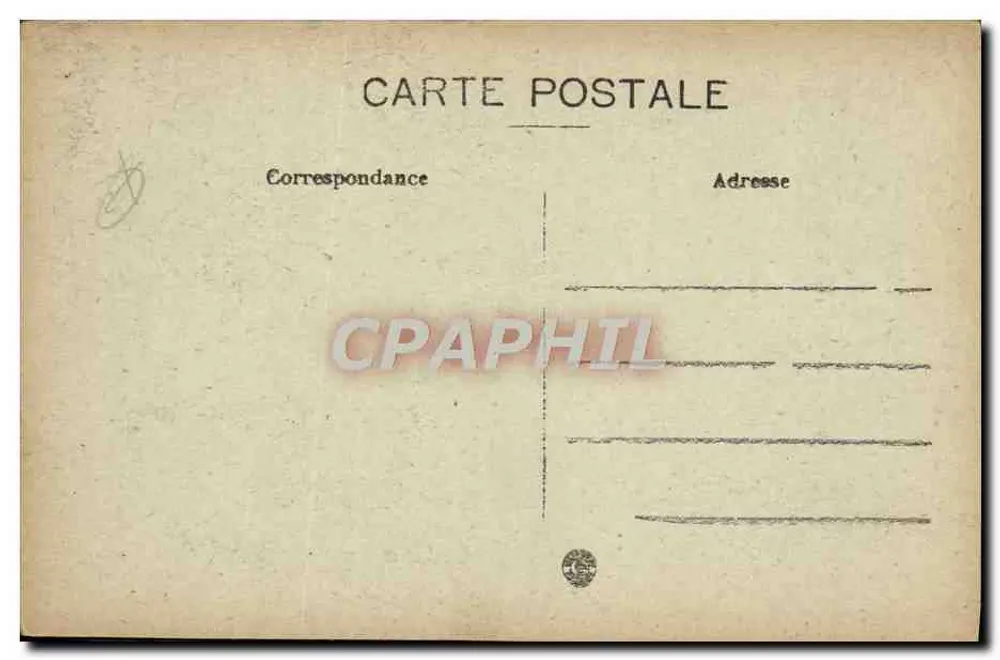 Carta postal em branco — formato padrão - Verso