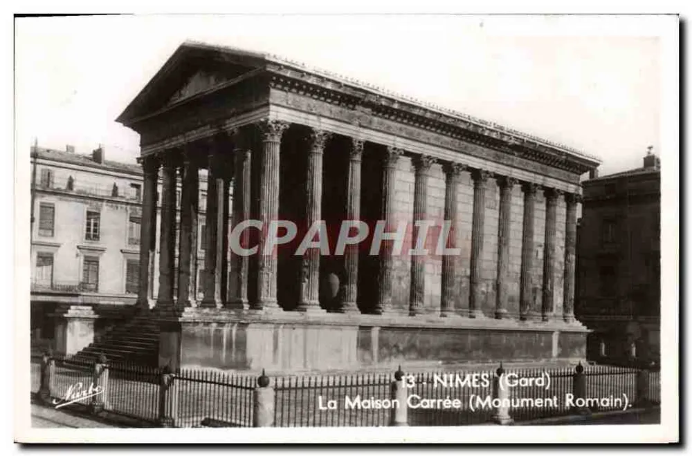 A Maison Carrée — Nîmes (Gard) — Monumento Romano — Edição NARDO, Toulouse - Frente