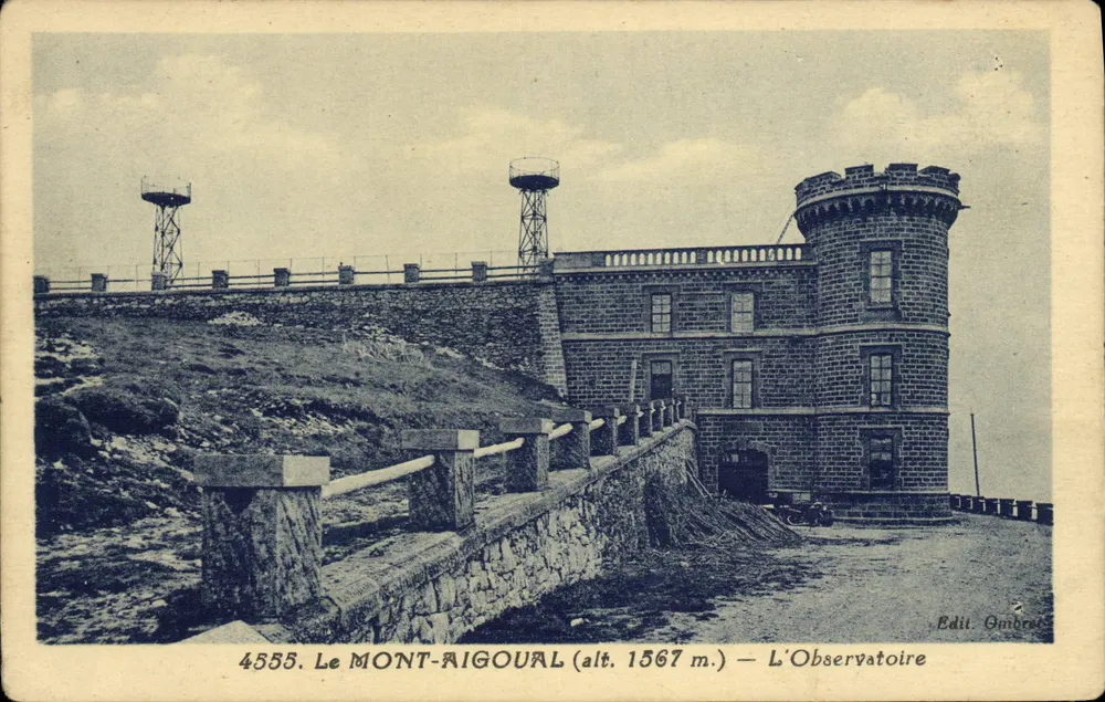 O MONT-AIGOUAL (alt. 1567 m.) — A Observatórios — Edil. Ombret - Frente