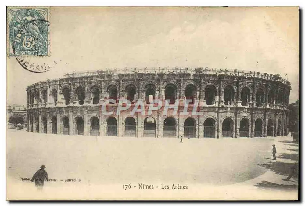 Nîmes - As Arenas — Fototipia L. Cour - siarscelle, n° 176 - Frente