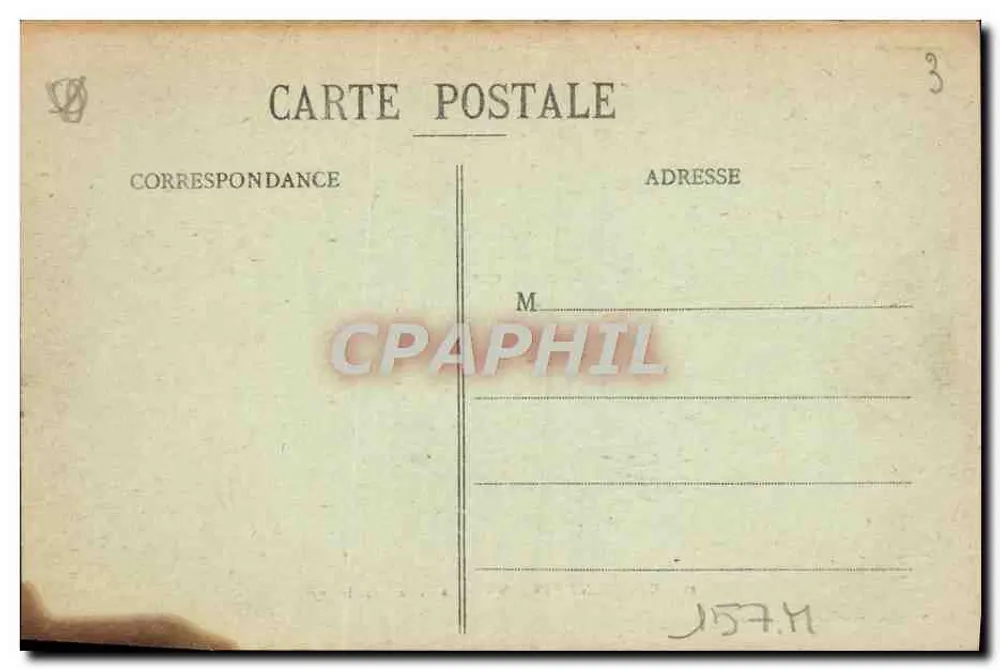 Clermont-Ferrand — A Praça Saint-Hérem — editor Besson, n°15 - Verso