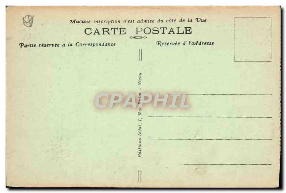 Panorama del Mont-Dore — L'Auvergne pittoresca — Edizioni Idéal, n° 3200 - Verso