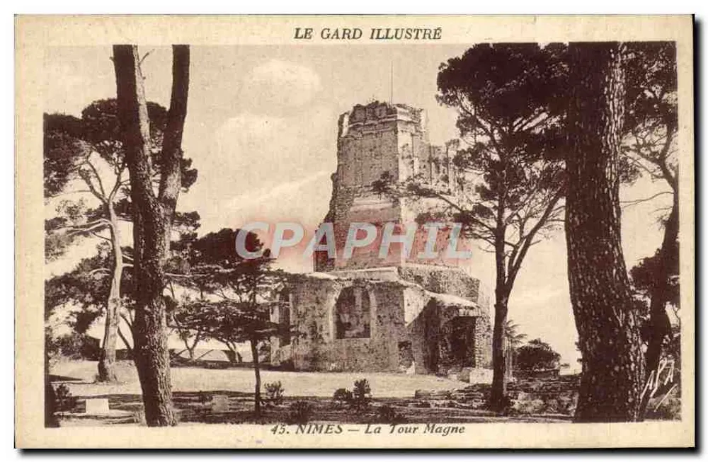 Nîmes — Torre Magne — Le Gard Illustré, n°45 - Frente