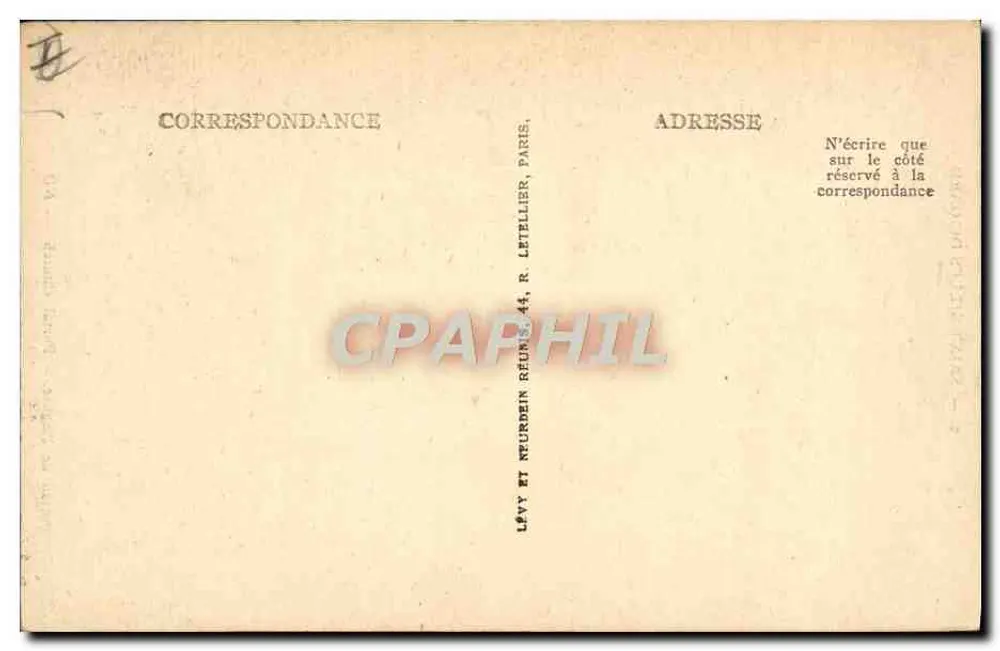 Saint-Gilles-du-Gard — Ansicht des Kirchentors — Verlag Letellier, Paris - Rückseite