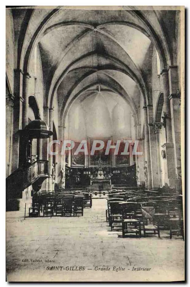 Saint-Gilles — Grande Igreja — Interior - Frente