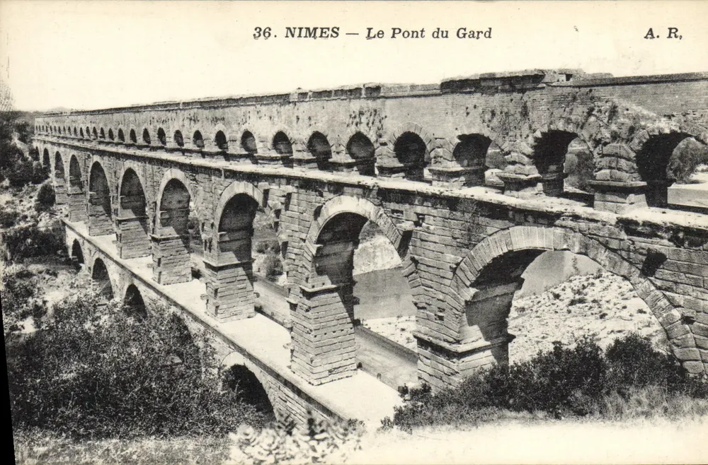 NIÇA — O Ponte do Gard — A.R., n° 36 - Frente