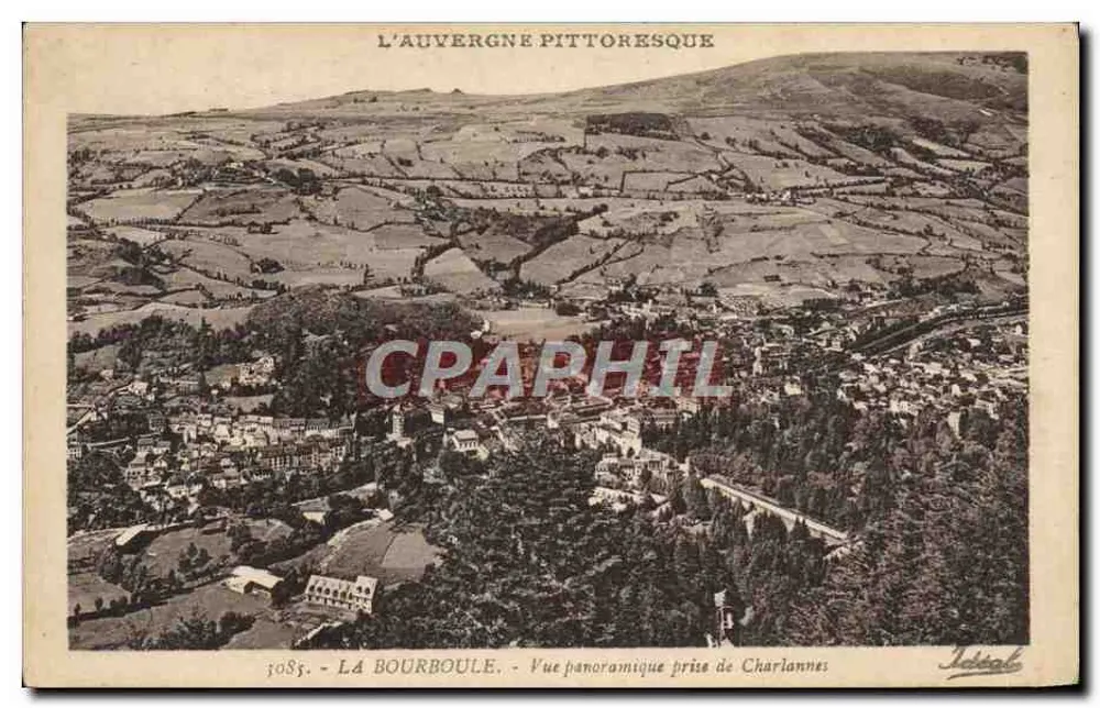 La Bourboule - Panoramablick von Charlonnes — Das pittoreske Auvergne, Ideal-Ausgabe, Nr. 3085 - Vorderseite
