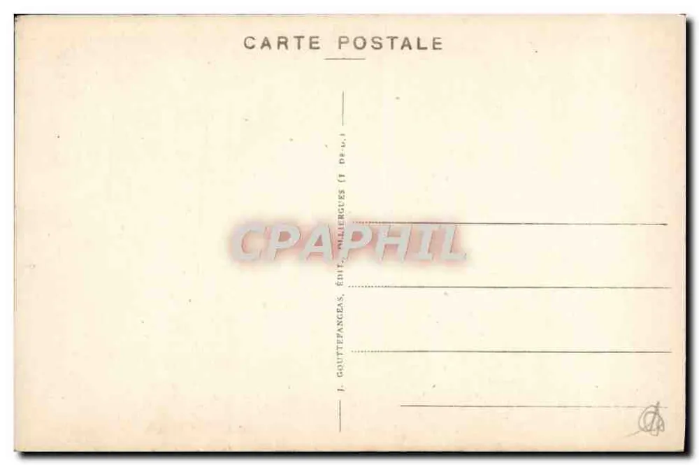 Abadía de LA CHAISE-DIEU — Facha de la Abadía — G.D'O. 5283 - Reverso