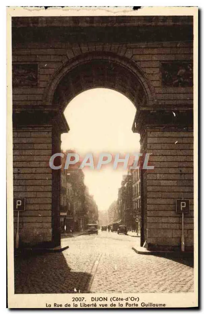 Die Rue de la Liberté vom Porte Guillaume aus gesehen — Dijon (Côte-d'Or) — Éditeur B. Prote, Dole - Vorderseite
